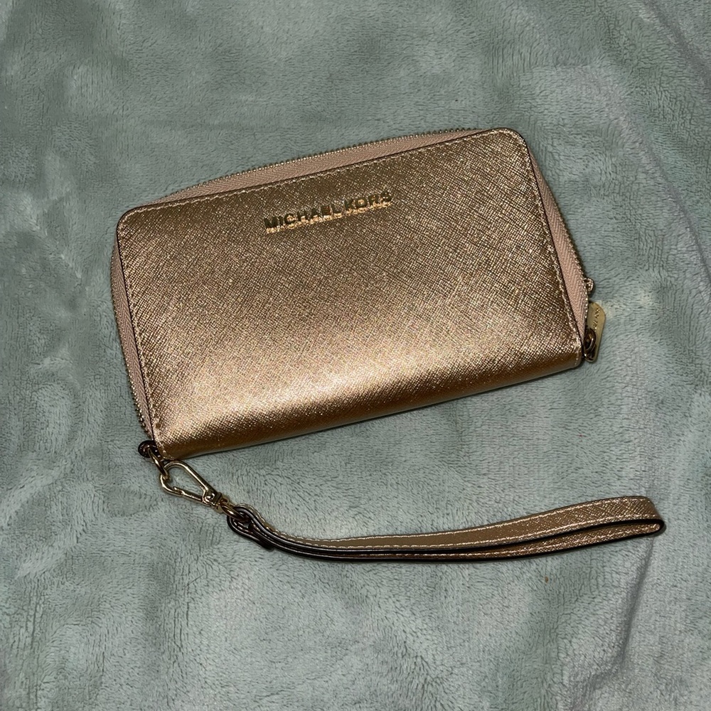 MICHAEL MICHAEL KORS - Large Leather Smartphone Wristlet